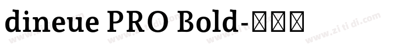 dineue PRO Bold字体转换